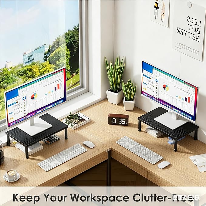 OPNICE Desk Organizers and Accessories, Adjustable Computer Monitor Stand Riser - Image 5
