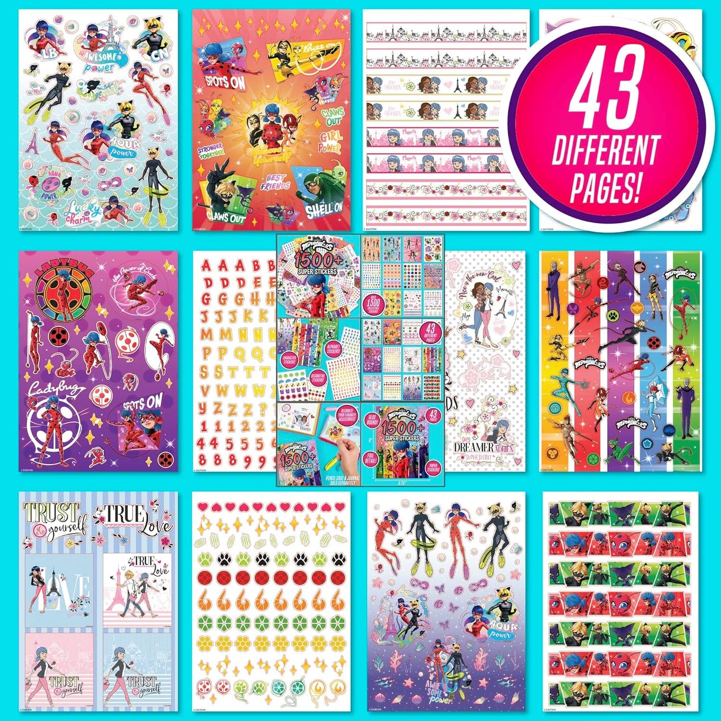 Miraculous 1500+ Super Stickers by Horizon Group USA