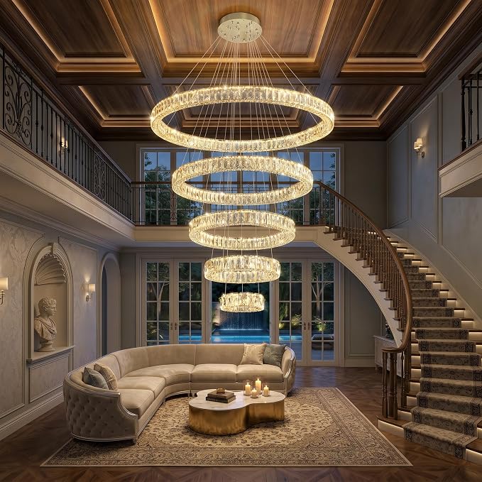 HAIXIANG 5-Rings Modern Chandelier - Image 8