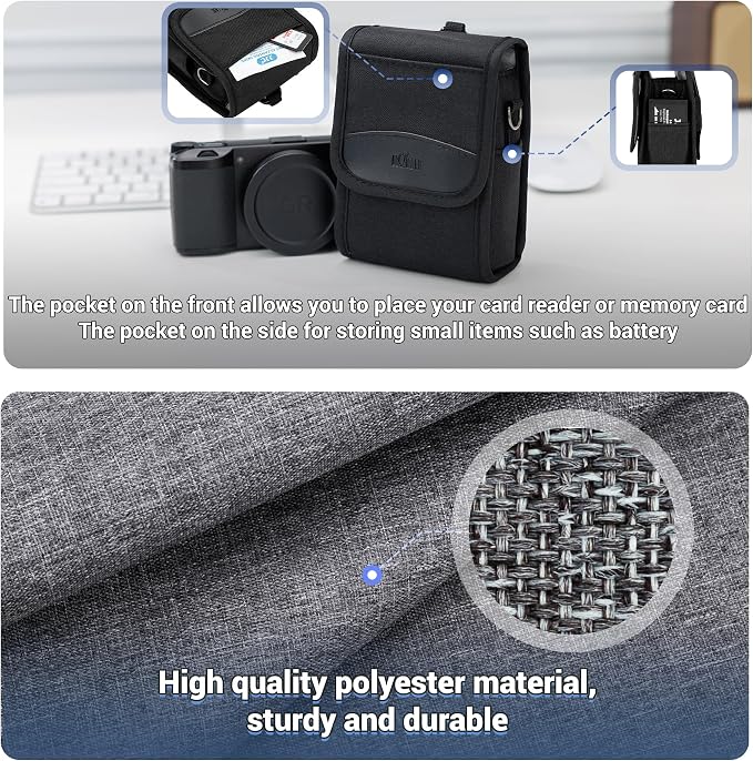 KIWIFOTOS Compact Camera Case for Lumix ZS99 ZS300 Sony RX100 VI ZV-1 II ZV-1F - Image 4
