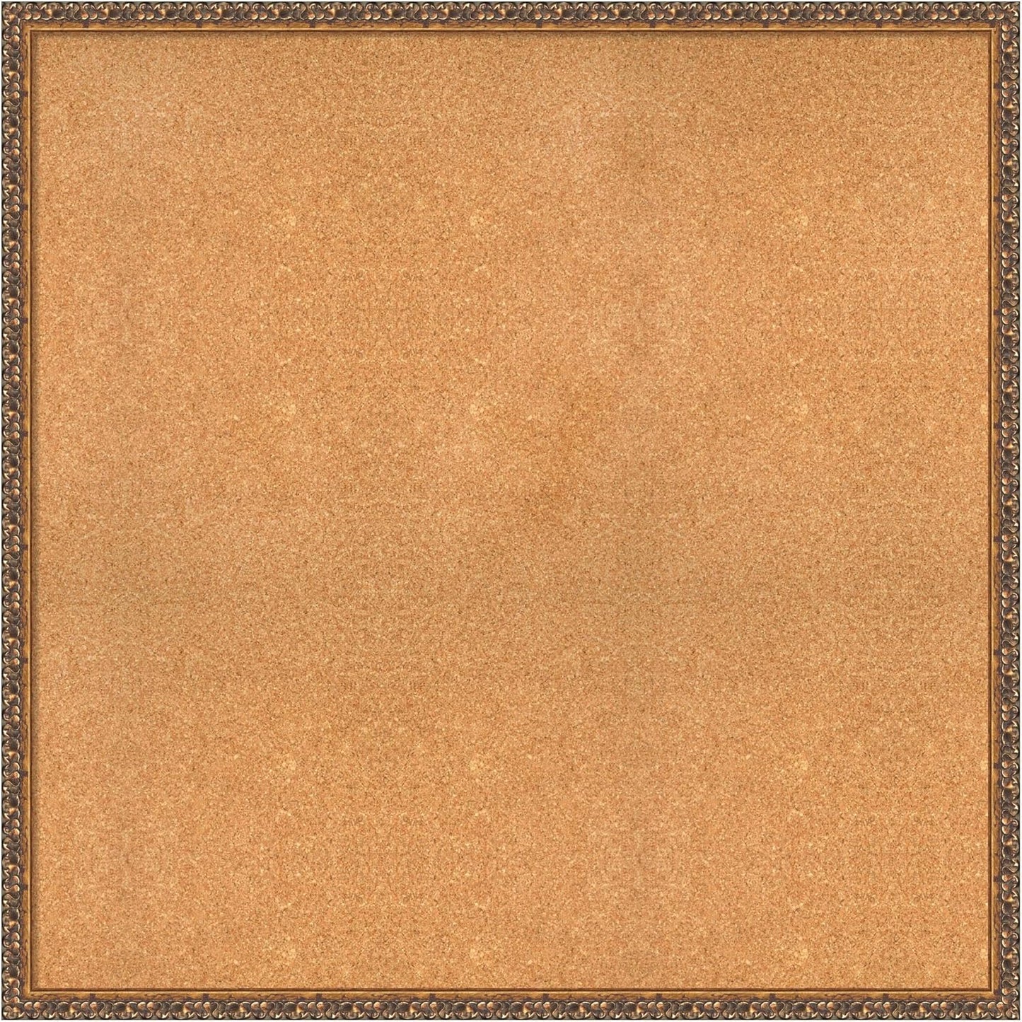 Amanti Art Natural Cork Board for Wall, 38x38 Vision Board with Bronze Frame, Oversize Corkboard Office Decor for Home Organization, Traditional Corkboard Pinboard to Display Items for Home