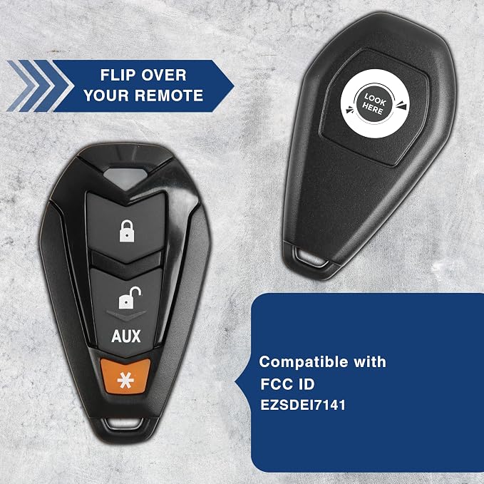 KeylessOption Keyless Entry Remote Control Starter Car Key Fob Case Shell Outer - Image 3