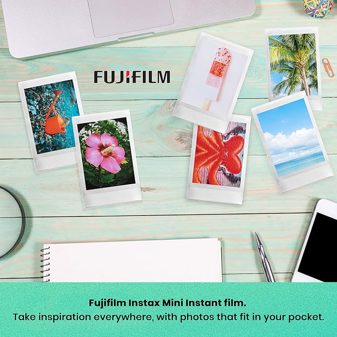 Fujifilm Instax Mini EVO Hybrid Brown Instant Camera | Instax Mini Twin Pack - Image 8