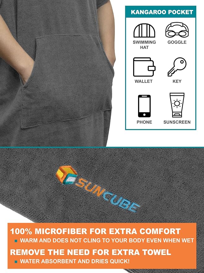 SUN CUBE Surf Poncho Changing Robe - Image 3