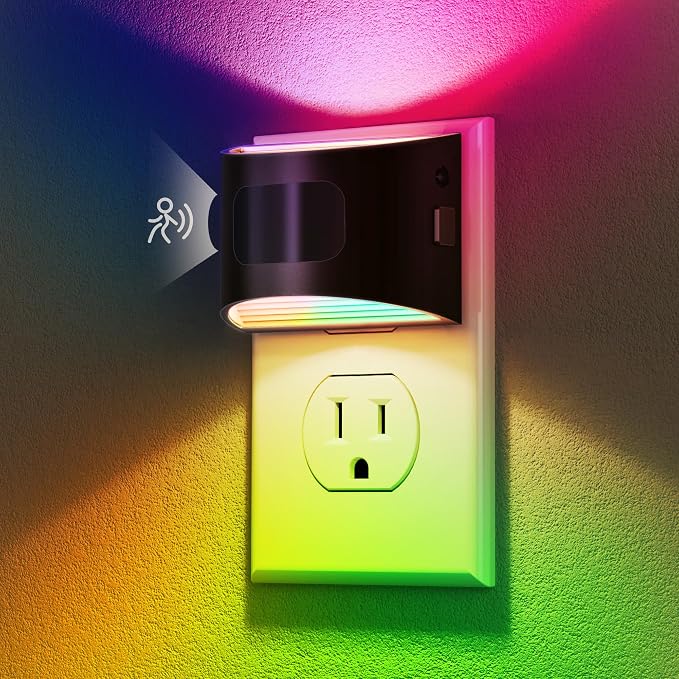 DORESshop LED Night Light, Night Lights Plug into Wall, 8-Color RGB LED - Image 9
