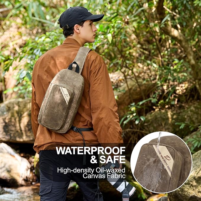 Padwa Lifestyle Dark Brown Crossbody Camera Bag - Image 3