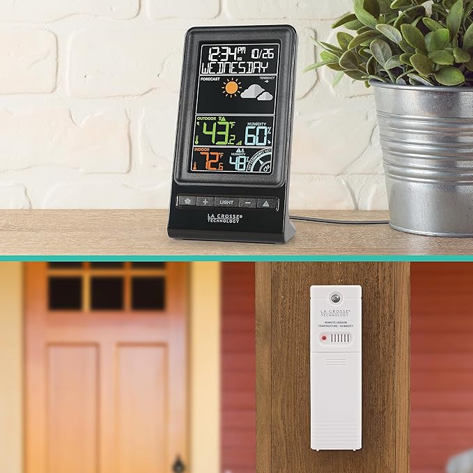 La Crosse Technology 308-1415C Digital Multi-Color Wireless Forecast Station - Image 6
