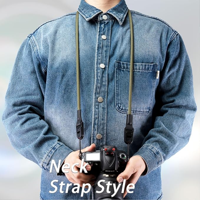 VKO Camera Strap Rope, Quick Release Vintage Cute QD Nylon Neck Shoulder Straps - Image 8