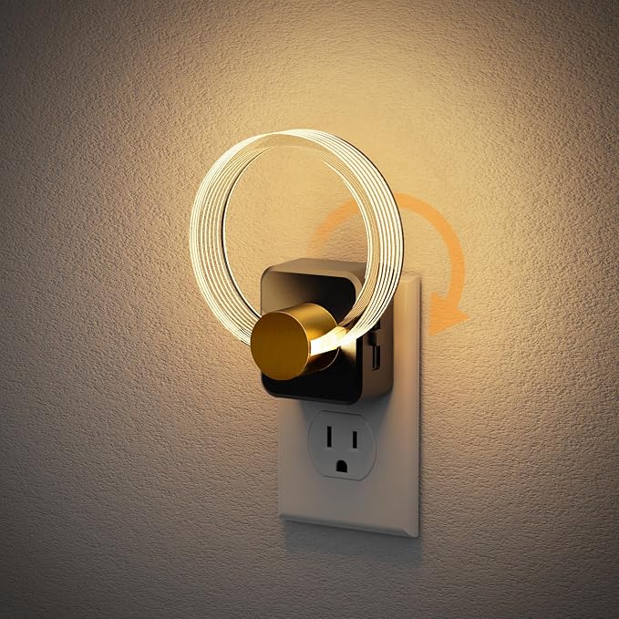 JandCase Night Light, Night Lights Plug into Wall, Dimmable Nightlight by JandCase
