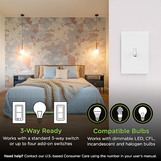 Enbrighten 800 Series Z-Wave Toggle Dimmer, Long Range 800LR, Quick Fit - Image 7