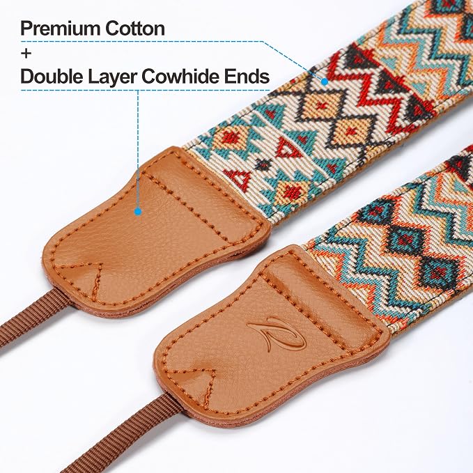 Padwa Lifestyle Cool Ethnic Style Apricot Camera Strap - Image 3