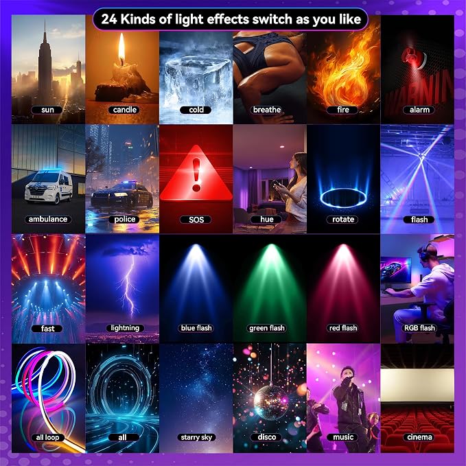 ENEGON RGB Selfie Light, 360° Full Color RGB Video Light - Image 6