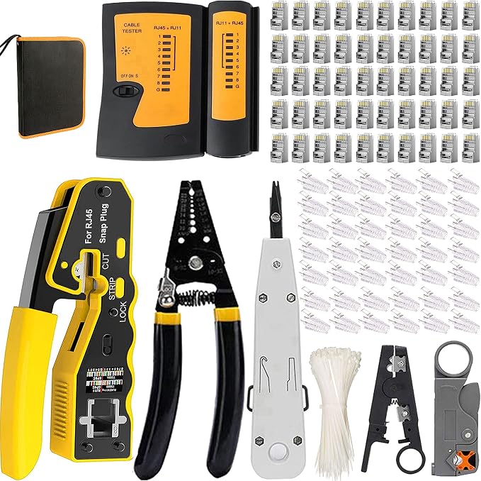 LEATBUY Crimper Set CAT5/CAT6 Crimp Tool Kit by Unknown