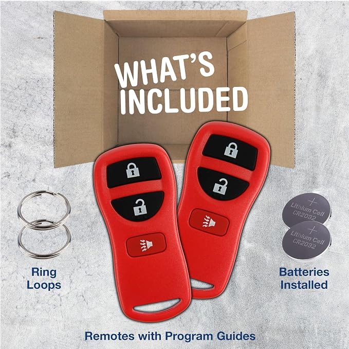 2X KeylessOption Key Fob for 2002 2003 2004 2005 2006 2007 2008 2009 2010 2011 - Image 3