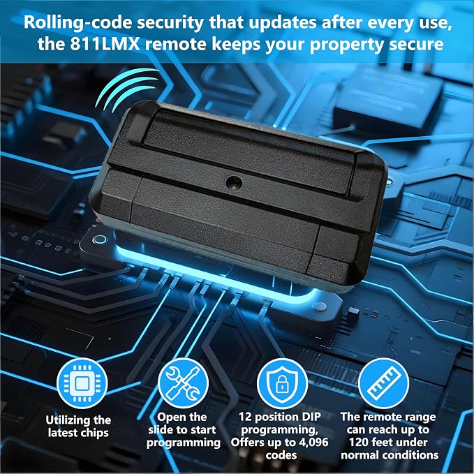 2 for Liftmaster Gate Remote 811LM 811LMX, Compatible - Image 3
