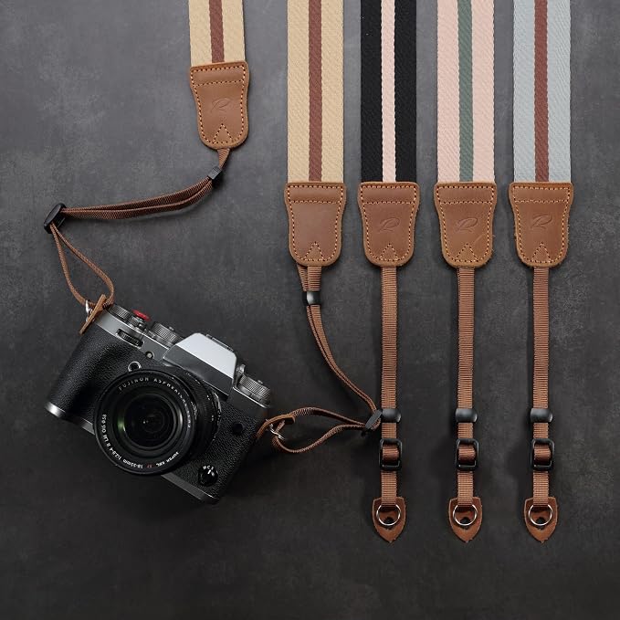 Padwa Lifestyle Black Striped Camera Strap - Image 5