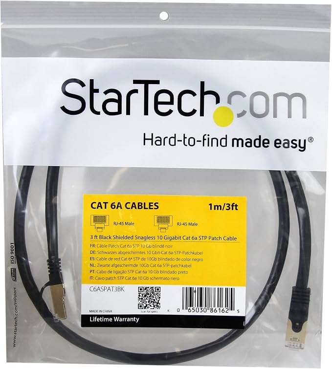 StarTech 3ft CAT6a Ethernet Cable - Image 3