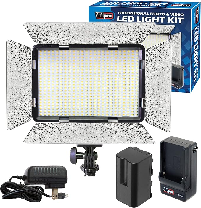 Vidpro LED-530 Photo and Video Light Kit by Vidpro