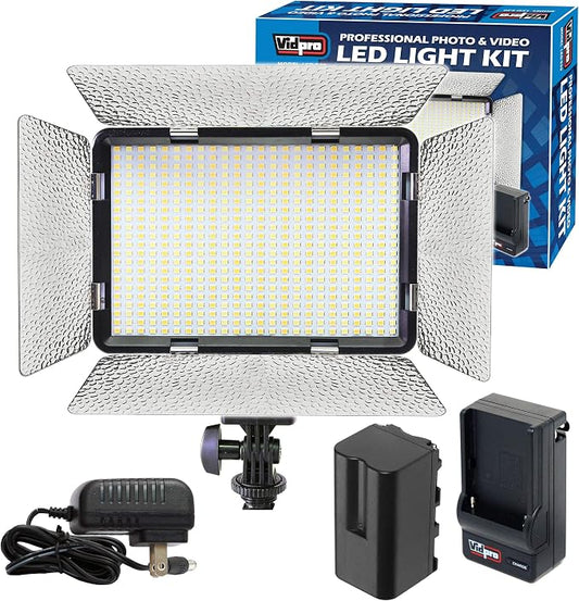 Vidpro LED-530 Photo and Video Light Kit by Vidpro