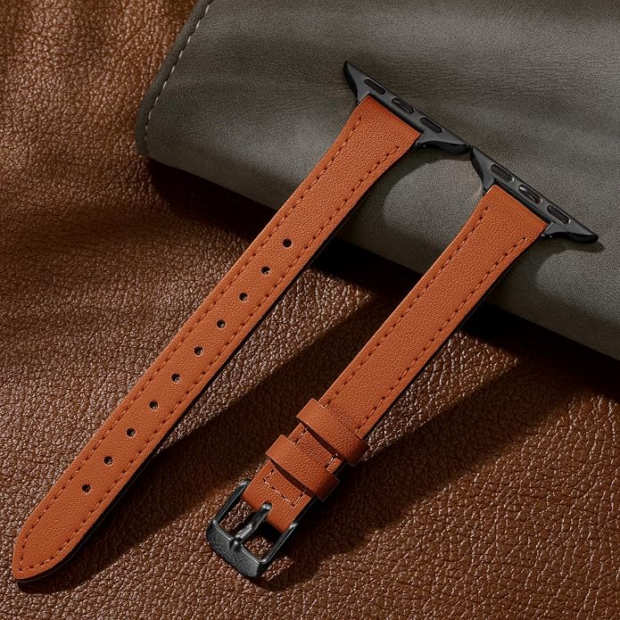Charlam Slim Leather Band Compatible - Image 5