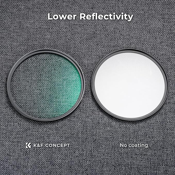 K&F CONCEPT 40.5mm Black Diffusion 1/4 Filter Mist Cinematic Effect Filter - Image 5