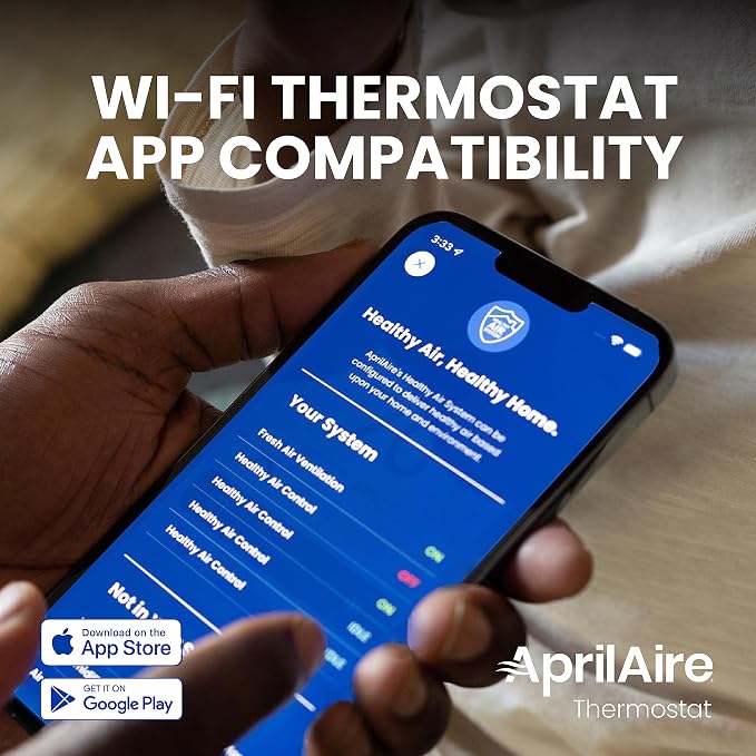 AprilAire S86WMUPR Wi-Fi Programmable Thermostat, 2H/2C Heat/Cool Stages or - Image 9