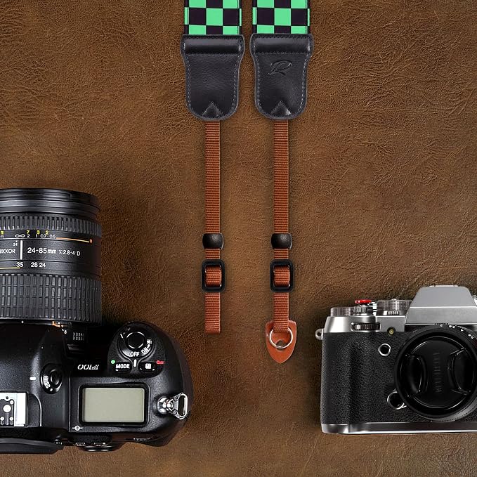 Padwa Lifestyle Green Black Plaid Camera Strap - Image 6