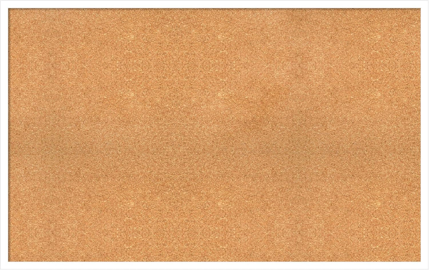 Amanti Art Natural Cork Board for Wall, 27x43 Vision Board with White Frame, Oversize Corkboard Office Decor for Home Organization, Modern Corkboard Pinboard to Display Items for Home Organization in