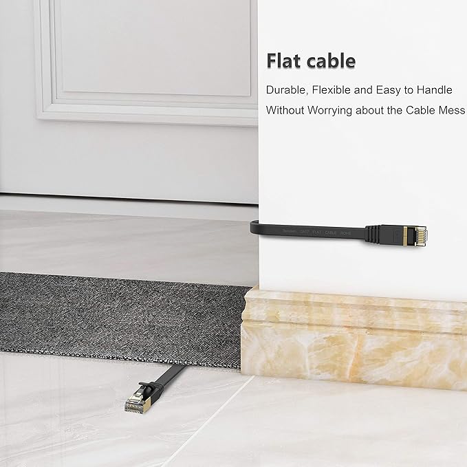 Cat 7 Ethernet Cable 100 ft High Speed 10Gbps 600MHz, Shielded Long Ethernet - Image 4