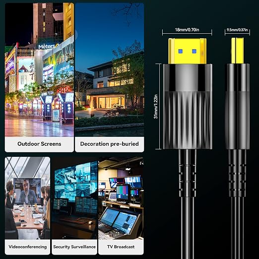 Fiber Optic HDMI Cable 40FT/12M, Long HDMI 2.1 Cable Support 48Gbps High Speed - Image 7