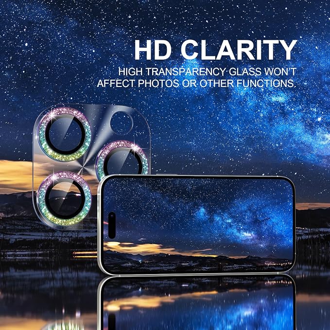 Choiche Compatible for iPhone 16 Pro/iPhone 16 Pro Max Camera Lens Protector - Image 5