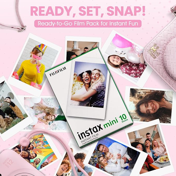 Fujifilm Instax Mini 12 Instant Camera Blossom Pink + Minimate Custom Designed - Image 5