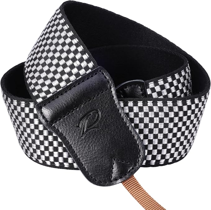 Padwa Lifestyle Black and White Fine Plaid Camera Strap - Image 7
