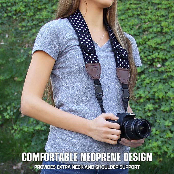 USA Gear TrueSHOT Camera Strap Neoprene Camera Straps - Image 2