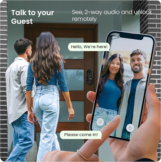 Lockly Vision Smart Lock with Camera, Video Doorbell Keyless Entry Door Lock - Image 6