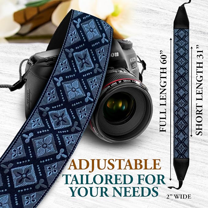 Art Tribute Custom Black Regal Camera Strap - Image 7