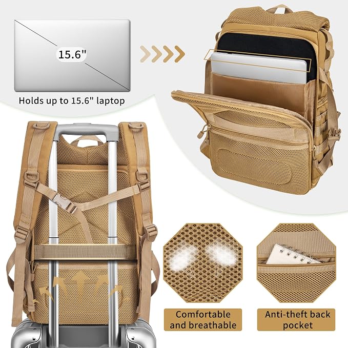 TORIBIO Camera Backpack for DSLR/SLR/Mirrorless Photography Camera, - Image 3