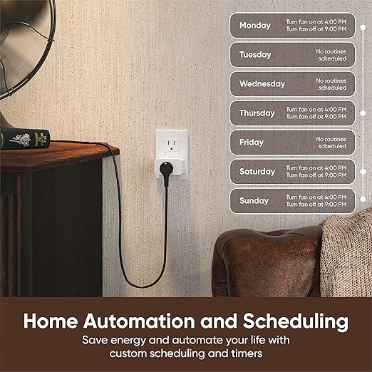 Wyze Plug, 2.4GHz WiFi Smart Plug, Compatible - Image 3