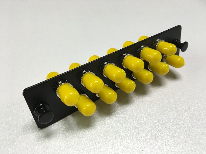 RiteAV LGX Footprint Fiber Optic Cable ST Adapter Patch Panel 12 Ports Loaded by RiteAV