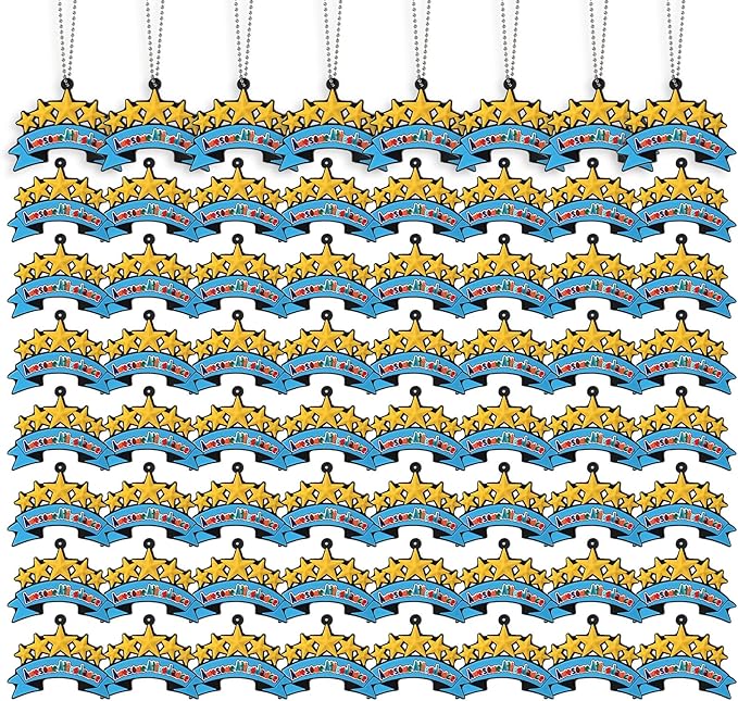 300 Pcs Awesome Attendance Silicone Tags by Solsew