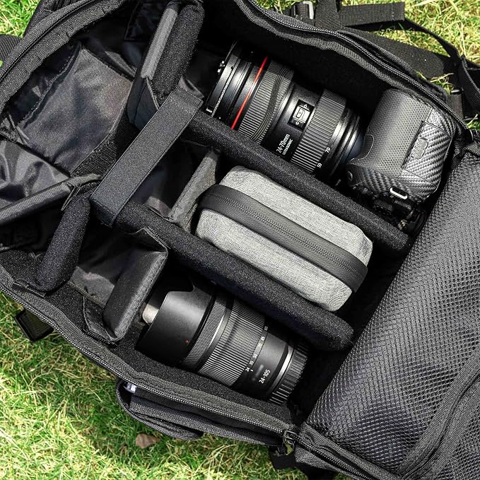JJC 10 Pockets Hard Shell Lens Filter Bag Up to 95mm, Water Resistant & - Image 6