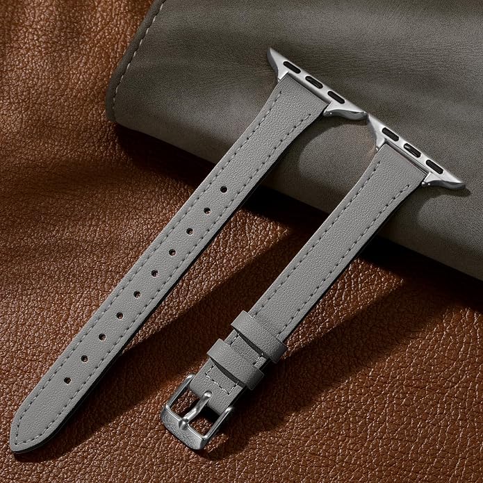 Charlam Slim Leather Band Compatible - Image 5