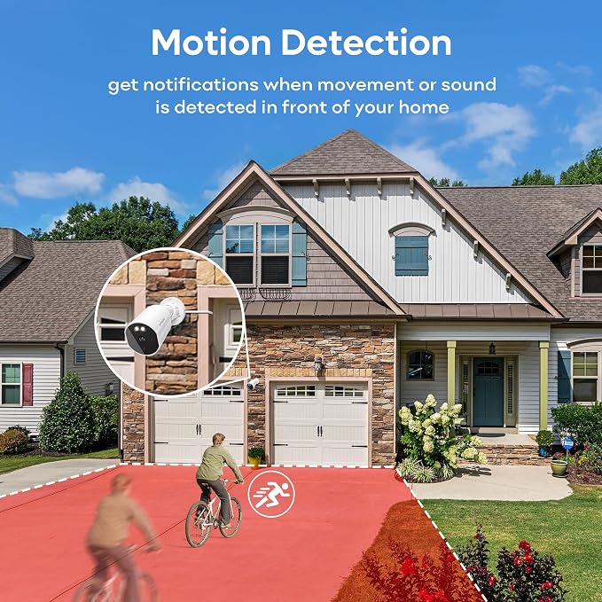 adomii 2K Security Cameras Wireless Outdoor, 33ft Night Vision, IP65 - Image 4