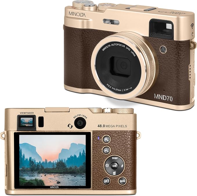 Minolta Retro Digital Camera – 48MP Autofocus Compact by Minolta