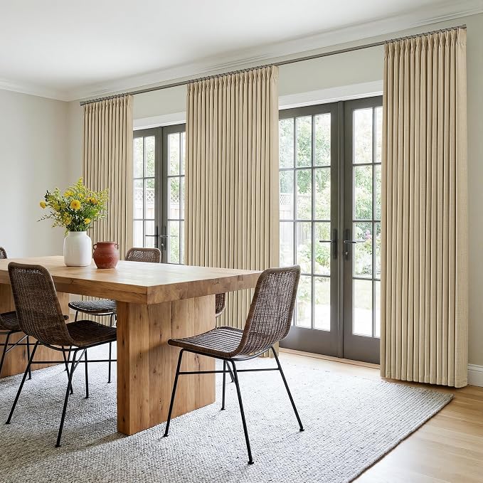 120 Inch Extra Long Oatmeal Curtains - Image 8