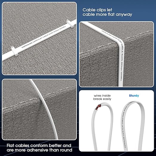 Cat 8 Ethernet Cable 1.5 ft, Heavy Duty High Speed Cat8 LAN Network Cable - Image 5