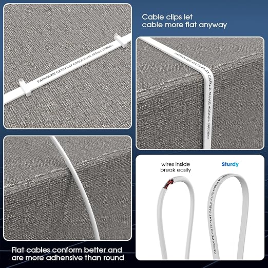 Cat 8 Ethernet Cable 150 ft, Heavy Duty High Speed Cat8 LAN Network Cable - Image 5