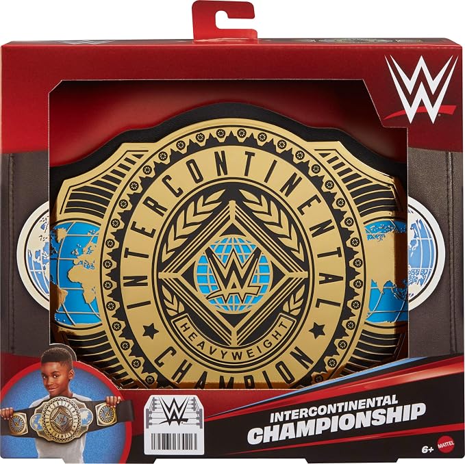 Mattel WWE Championship Title, Intercontinental Champion, Kid-Sized Belt - Image 4