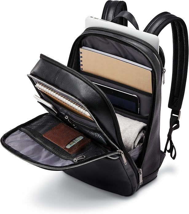 Samsonite Classic Leather Slim Backpack - Image 5