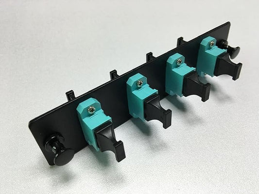 RiteAV LGX Footprint Fiber Optic Cable MPO Adapter Patch Panel 4 Ports Loaded by RiteAV